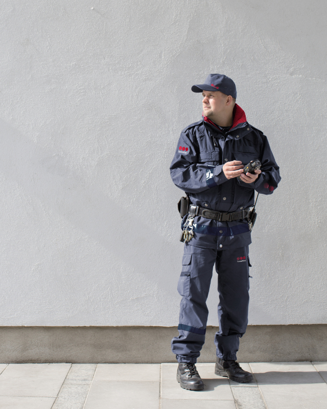 Pracovník fyzické ostrahy společnosti Securitas