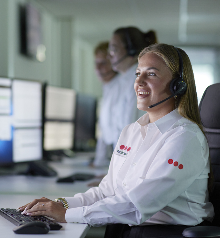 Operátorka Securitas Pult centrální ochrany